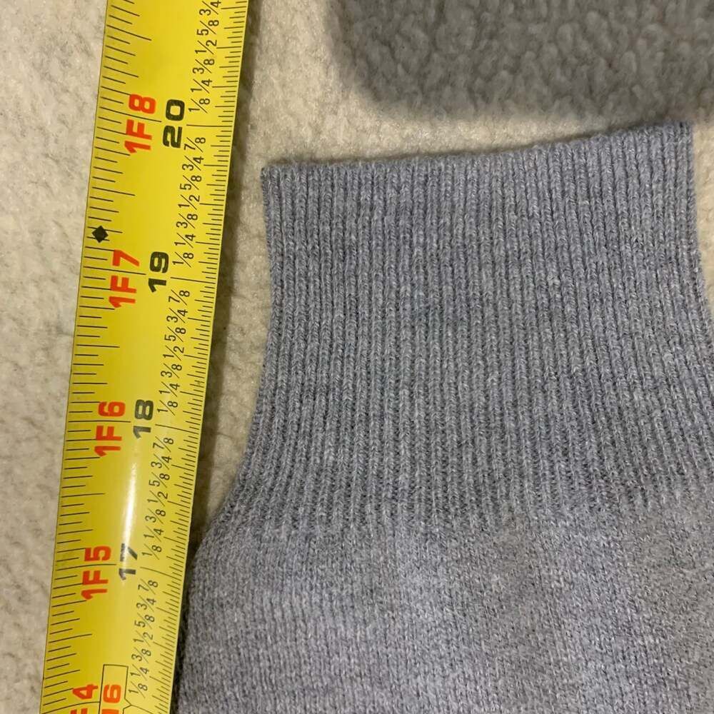 Basic Editions Gray V-Neck Cardigan, Button-Front Knit, Size M - Picture 7 of 7